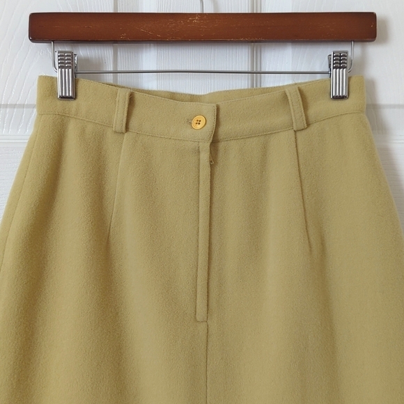 L'Officiel 80's Vintage Wool & Cashmere Blend High Waisted Mini Skirt Pear 6 - Picture 7 of 11